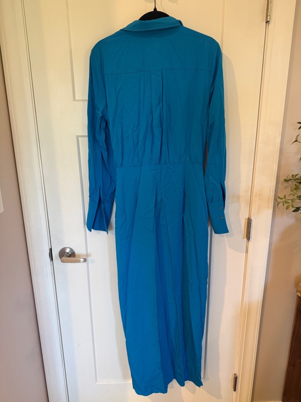 FORE Blue Wrap-Style Long Sleeve Dress - Picture 5 of 5